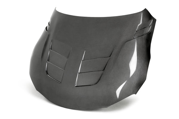 Seibon 2020 Toyota GR Supra TSII-Style Double-Sided Carbon Fiber Hood - HD20TYSUP-TSII-DS