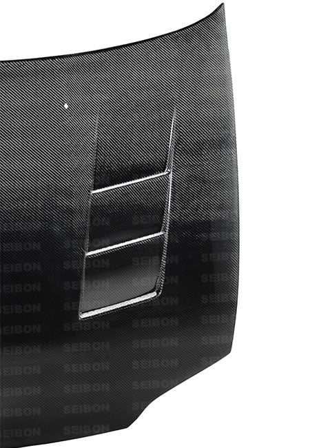 Seibon 92-95 Honda Civic 2DR/3DR TS-Style Carbon Fiber Hood - HD9295HDCV2D-TS