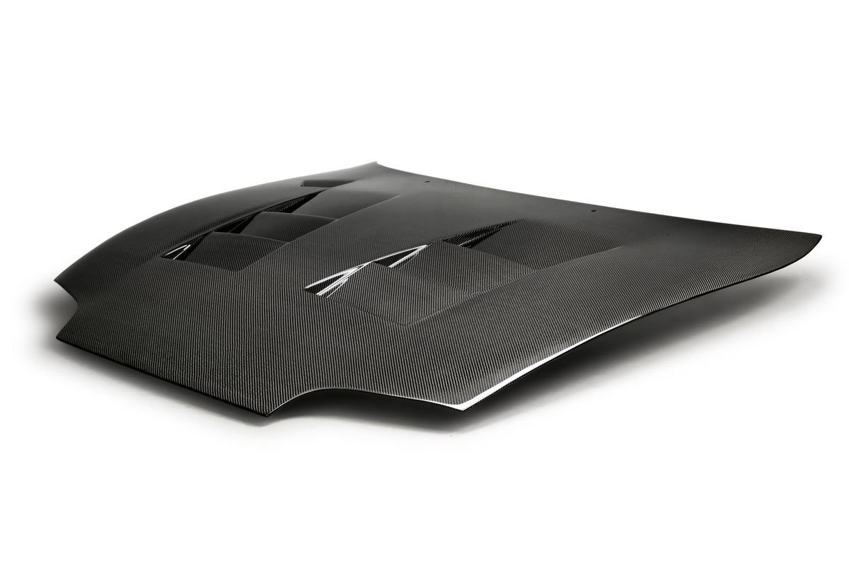 Seibon 93-98 Toyota Supra (JZA80L) TS Style Carbon Fiber Hood - HD9398TYSUP-TS
