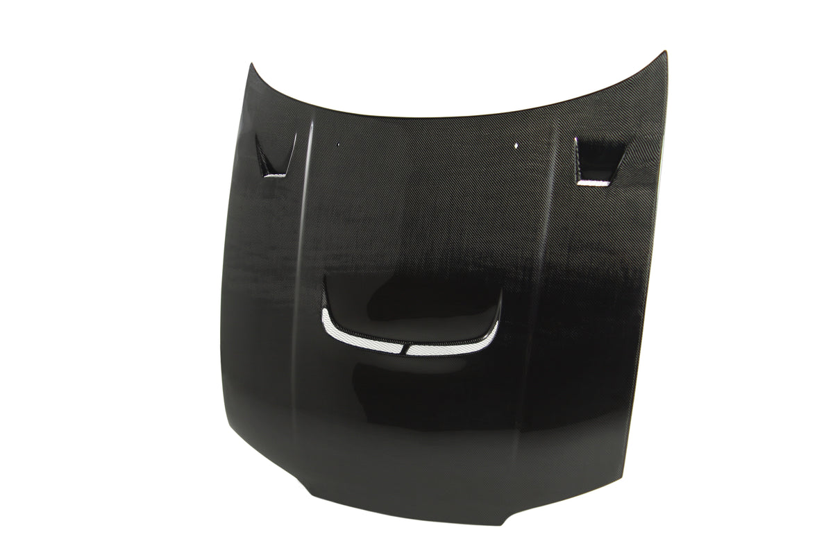 Seibon 95-96 Nissan Skyline R33 GT-R (BCNR33) JU-Style Carbon Fiber Hood - HD9596NSR33-JU