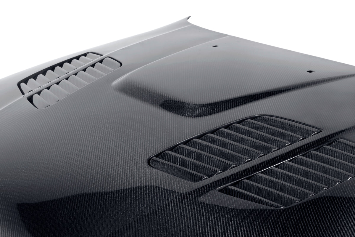 Seibon 97-03 BMW 5 Series 4Dr (E39) GTR-Style Carbon Fiber Hood - HD9703BMWE39-GTR