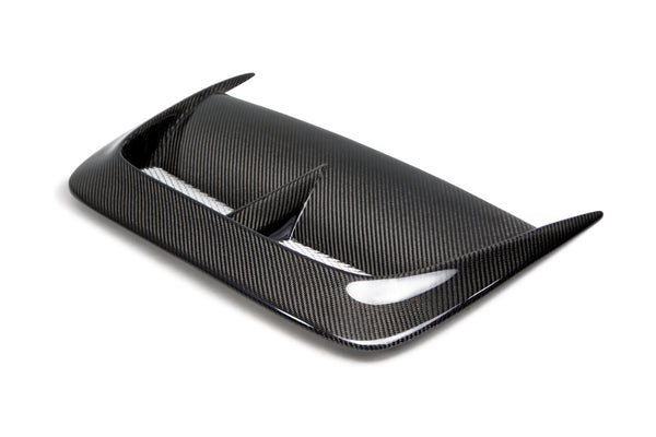 Seibon 04-05 Subaru WRX/STi CW Carbon Fiber Hood Scoop - Only Fits OEM Hoods (Not Seibon Hoods) - HDS0405SBIMP-CW