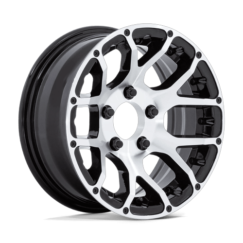 Helo - HE1825 15X6 6X5.5 +0 G-blk-mch (NO Cap)