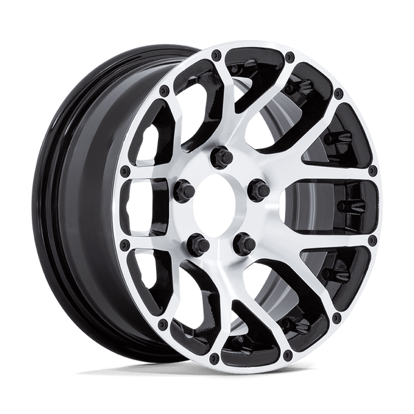 Helo - HE1825 14X6 5X4.5 -6 G-blk-mch (NO Cap)