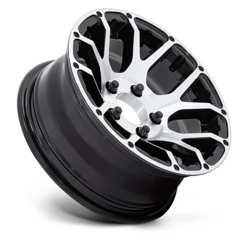 Helo - HE1825 14X6 5X4.5 -6 G-blk-mch (NO Cap)