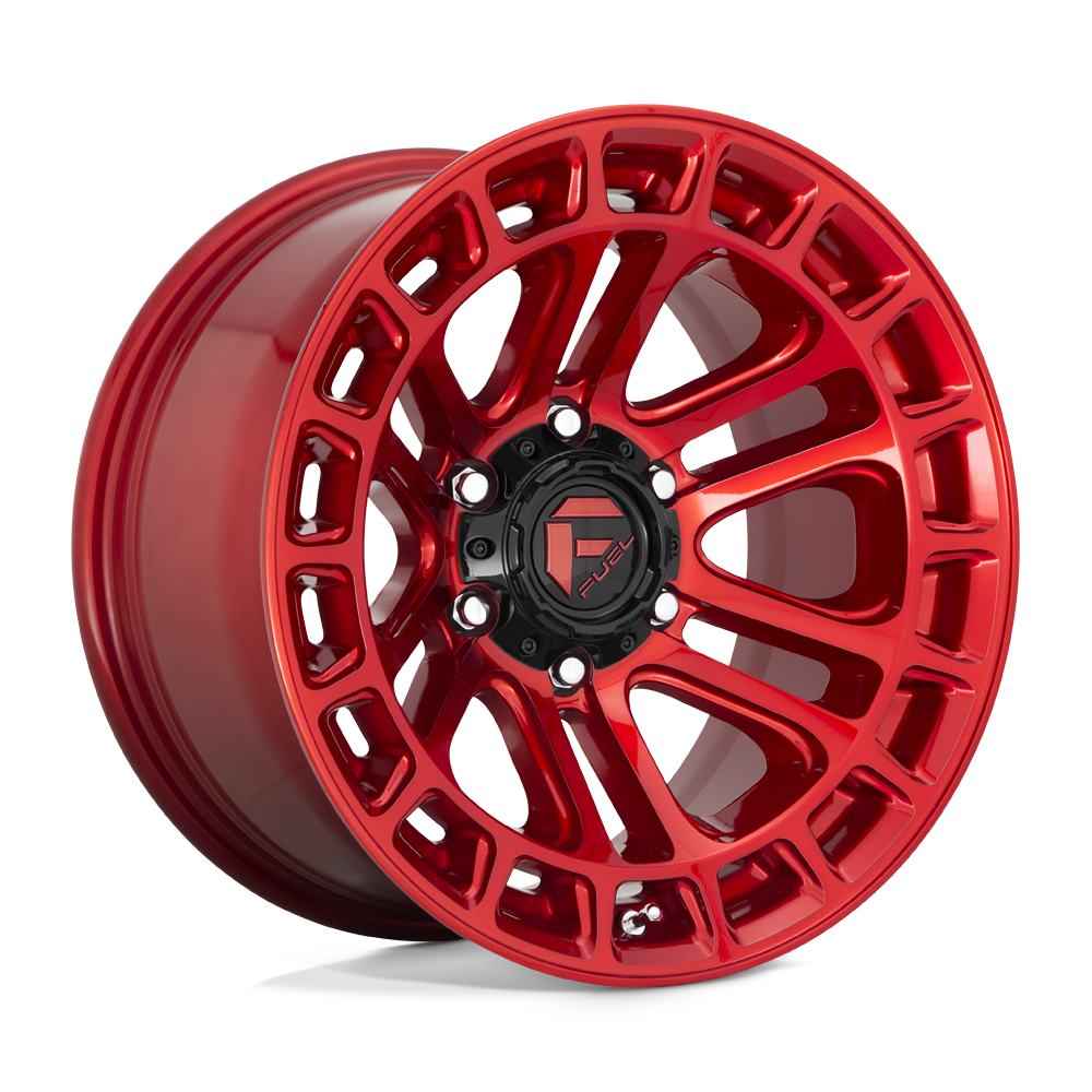Fuel Off-Road Aluminum Wheels 20X10 Heater D719 Candy Red Machined