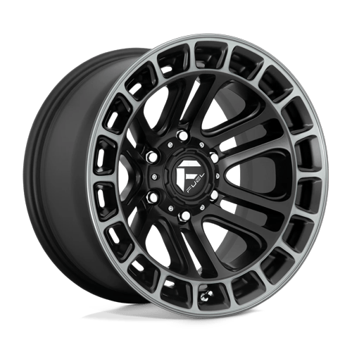Fuel Off-Road Aluminum Wheels 20X10 Heater D720 Matte Black Double Dark Tint Machined