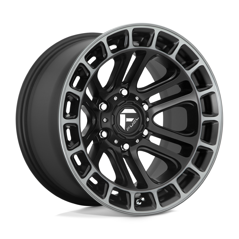 Fuel Off-Road Aluminum Wheels 18X9 Heater D720 Matte Black Double Dark Tint Machined