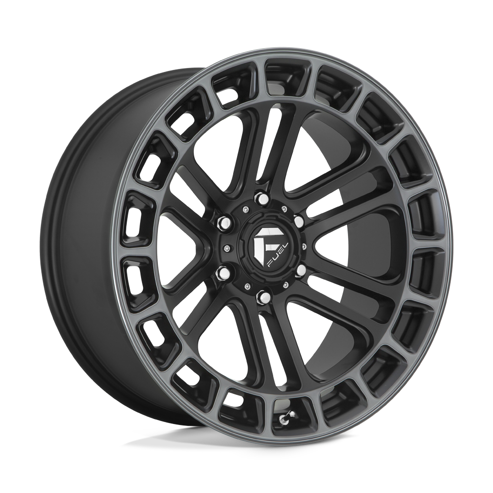 Fuel Off-Road Aluminum Wheels 20X9 Heater D720 Matte Black Double Dark Tint Machined