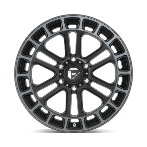 Fuel Off-Road Aluminum Wheels 20X9 Heater D720 Matte Black Double Dark Tint Machined