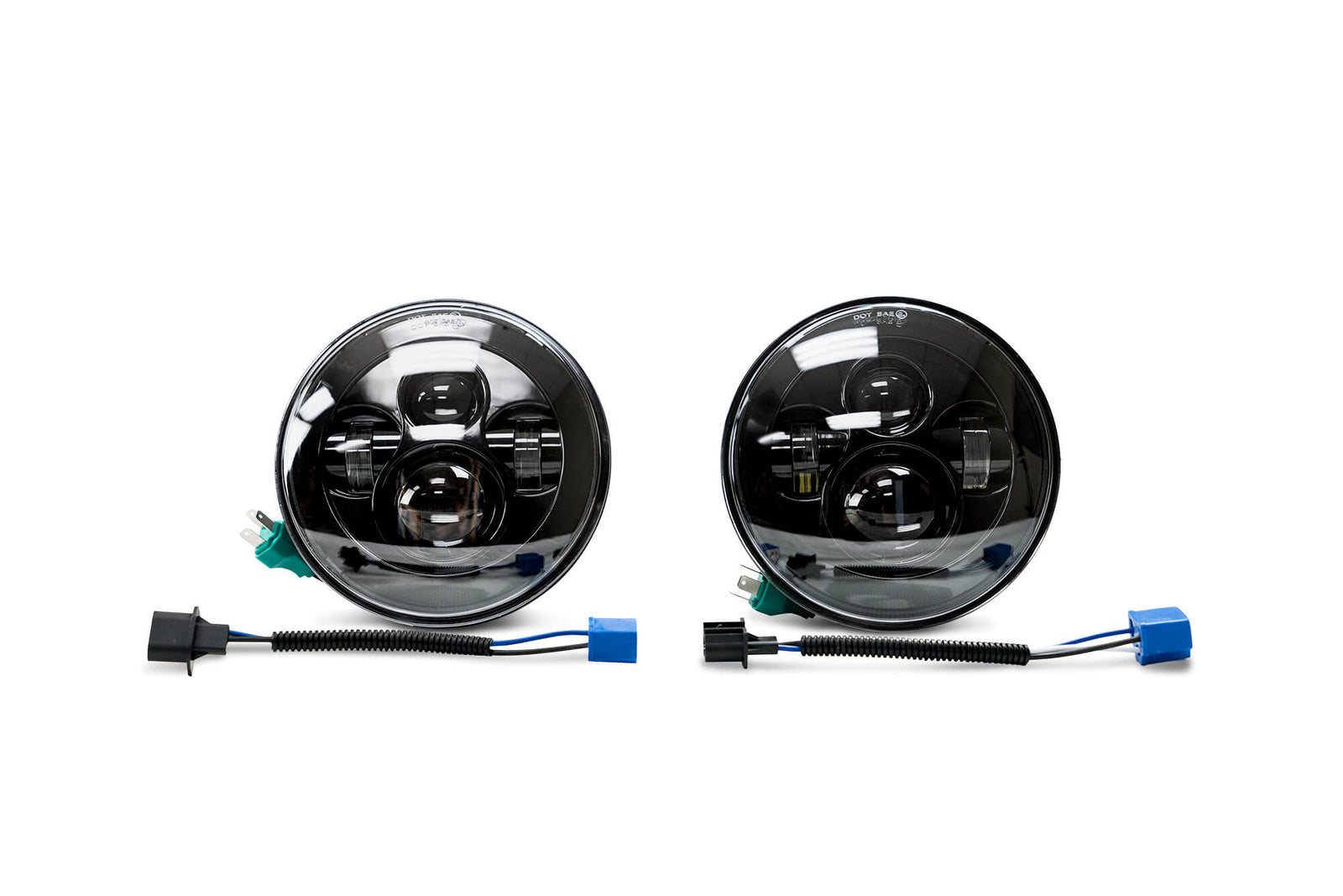 DV8 Offroad - Projector Headlights; No Halo - HL7JK-01