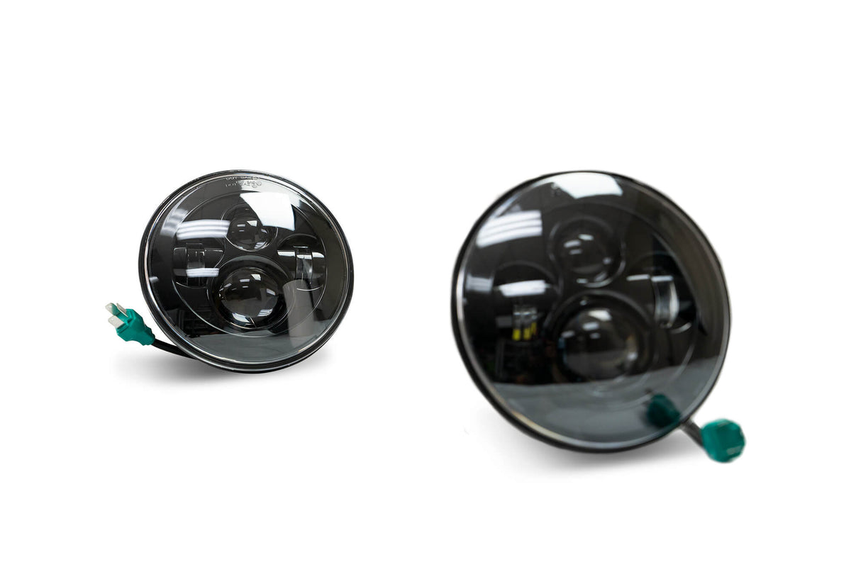 DV8 Offroad - Projector Headlights; No Halo - HL7JK-01