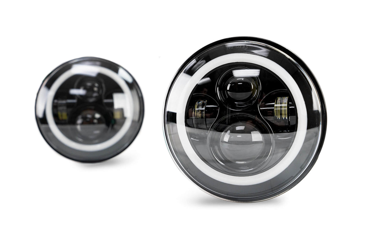 DV8 Offroad - Projector Headlights; Halo - HL7JK-02