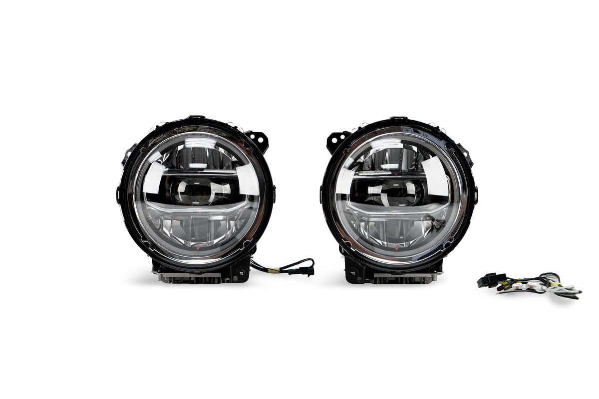DV8 Offroad - LED Headlights; Chrome - HLCJL-01
