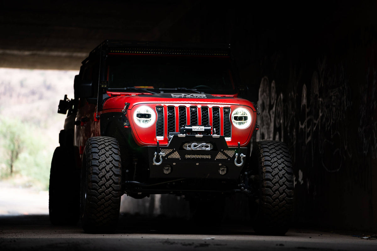 DV8 Offroad - LED Headlights; Chrome - HLCJL-01