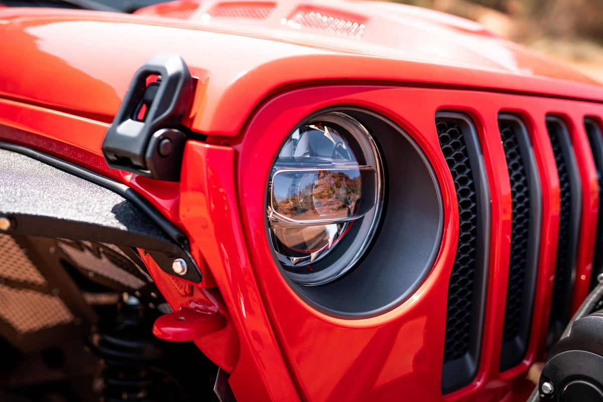 DV8 Offroad - LED Headlights; Chrome - HLCJL-01