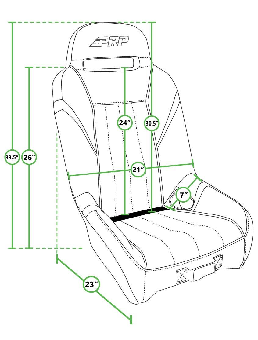PRP Shreddy GT/S.E. Suspension Seat - Black/Teal - SHRDYA5701-01