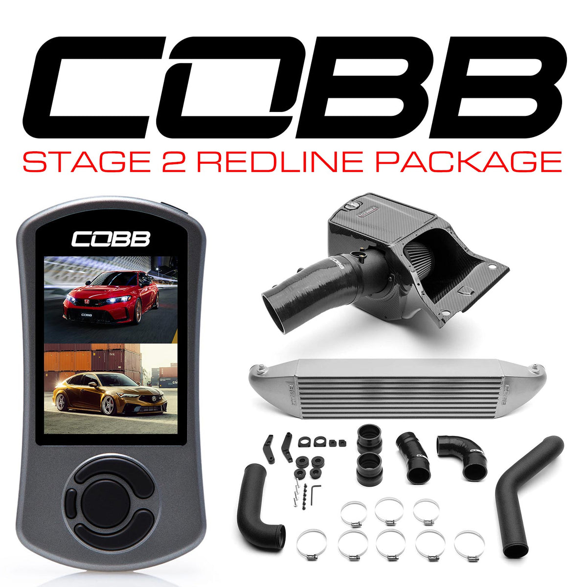 Cobb 23-25 Honda Civic Type R / 24-25 Acura Integra Type-S Stg 2 Redline CF Power Pkg - SL - HON003020-SL