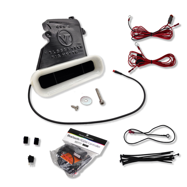 Velossa Tech - 2022+ Honda Civic Si/Sport/EX/LX BIG MOUTH "LIT KIT" Ram Air Intake Snorkel for 2023 Honda Civic - front view