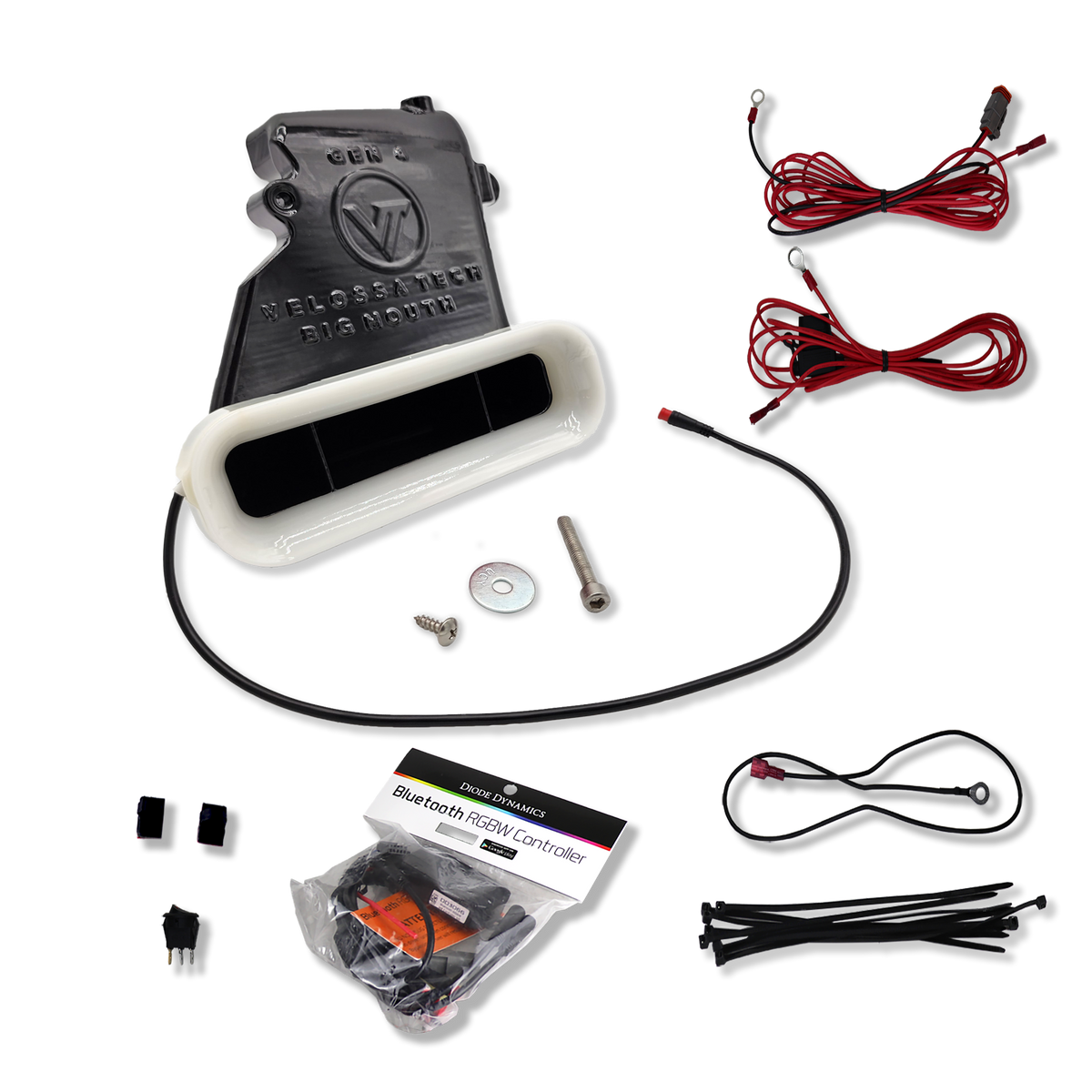 Velossa Tech - 2023+ Honda Civic Type R BIG MOUTH "LIT KIT" Ram Air Intake Snorkel