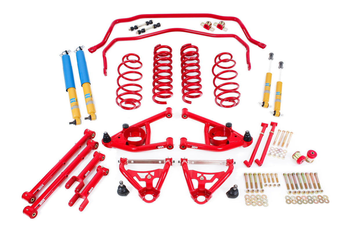 BMR 68-72 A-Body Level 2 Handling Performance Package w/ Bilstein Shocks - Red - HPP012R for 1968-1972 Buick Skylark
