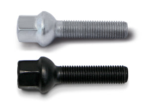 H&R Wheel Bolts 14 X 1.5 / Length 45mm / Ball / Head 17mm - Black - Set of 10 - 14545033SW SET by H&R