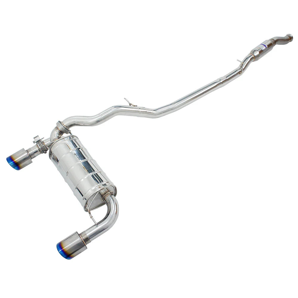 Invidia 16-18 Ford Focus RS Q300 w/Valve Rolled Titanium Tip Cat-Back Exhaust