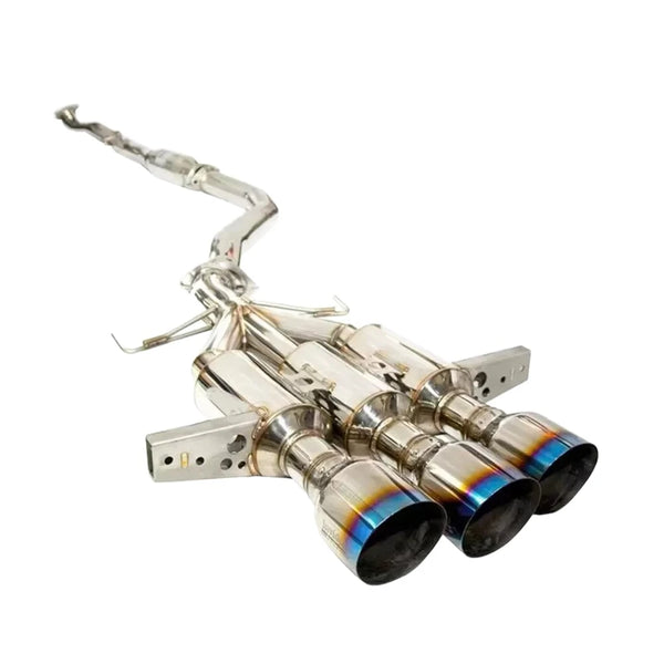 Invidia 2017 Honda Civic Type-R Gemini/R400 Full 76mm Exhaust w/Front Pipe and Titanium Tips - HS17CTRFGM3ST for 2017-2021 Ho
