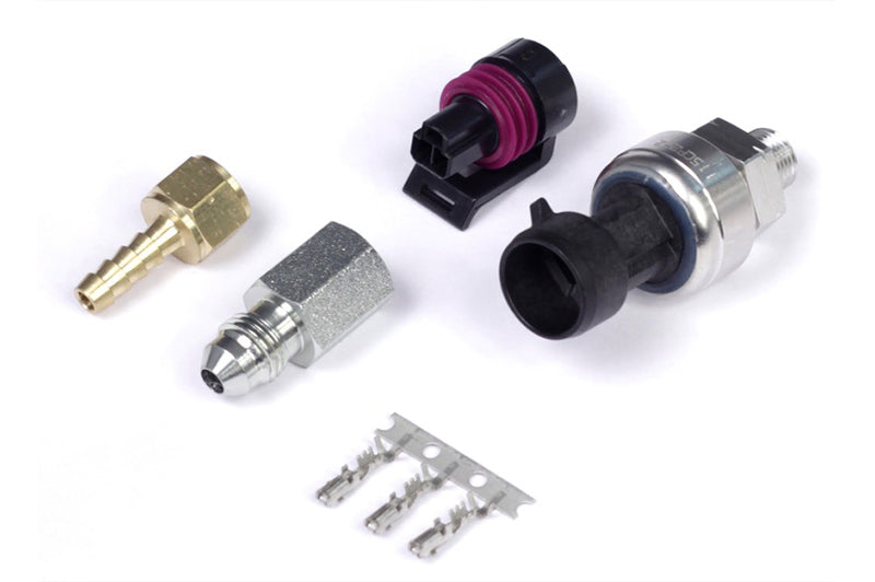 Haltech - Haltech 7 Bar TI MAP Sensor 1/8 NPT w/Plug & Pins/-4 AN & 5mm Hosetail Adaptors - HT-010130