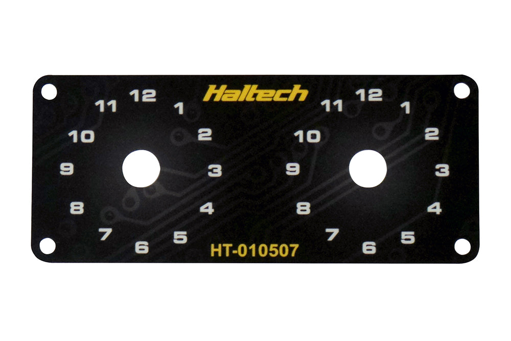 Haltech - Haltech Dual Switch Panel w/Yellow Knob - HT-010507