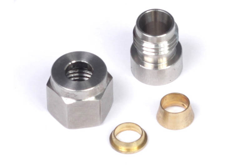 Haltech - Haltech 1/4in Stainless Steel Weld-On Kit w/Nut & Ferrule - HT-010812