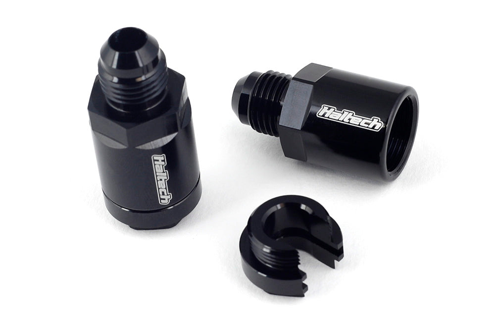Haltech - Haltech Flex Fuel Fittings 3/8 (GM Spring Lock) to -6AN Male w/Two Fittings - HT-011030
