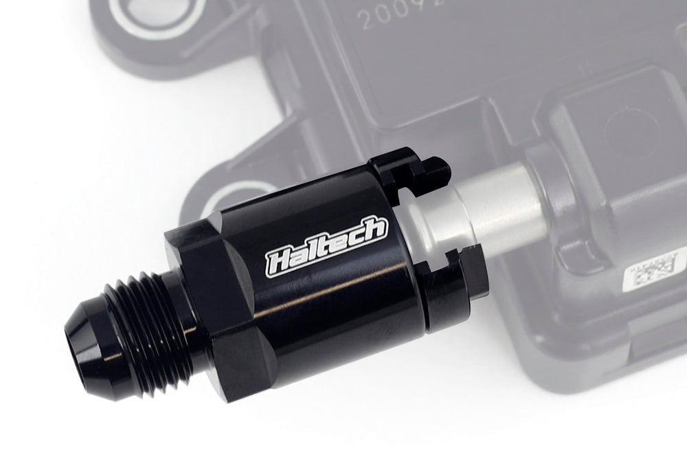 Haltech - Haltech Flex Fuel Fittings 3/8 (GM Spring Lock) to -6AN Male w/Two Fittings - HT-011030