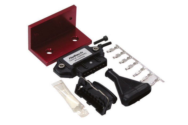 Haltech - Haltech Triple Channel OEM Igniter (DUMB) w/Plugs/Pins/Mounting Bracket/Paste - HT-020004