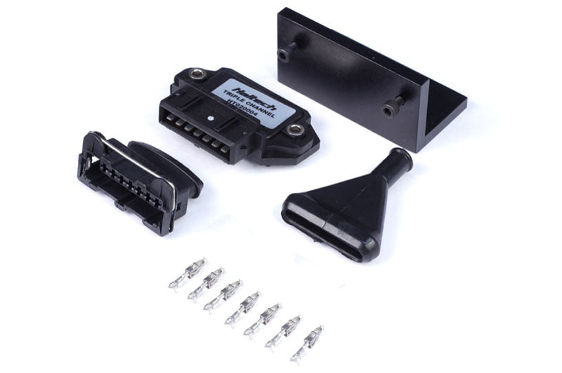 Haltech - Haltech Triple Channel OEM Igniter (DUMB) w/Plugs/Pins/Mounting Bracket/Paste - HT-020004