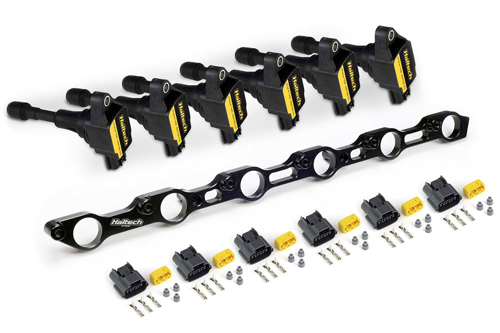 Haltech - Haltech Toyota 1JZ/2JZ (Incl. VVTi) R35 Coil Conversion Kit w/Bracket & Connectors - HT-120200