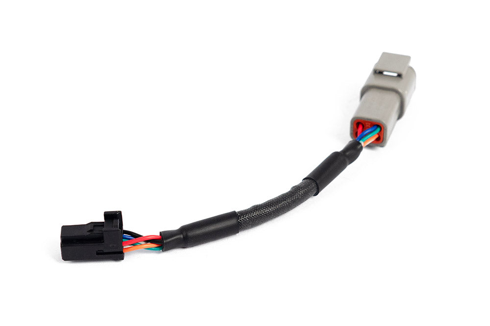 Haltech - Haltech 3in CAN Adaptor Cable DTM-4 Female Receptacle/Socket to 8 Pin Black Tyco - HT-130040