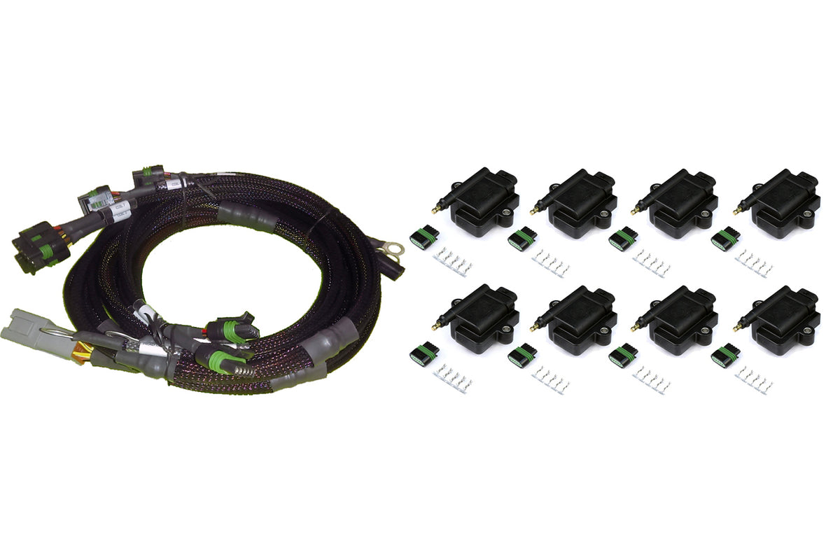 Haltech - Haltech 8 Channel High Output IGN-1A Inductive Coil & Harness Kit - HT-130312