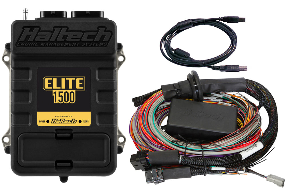 Haltech - Haltech Elite 1500 Premium Universal Wire-In Harness ECU Kit - HT-150904
