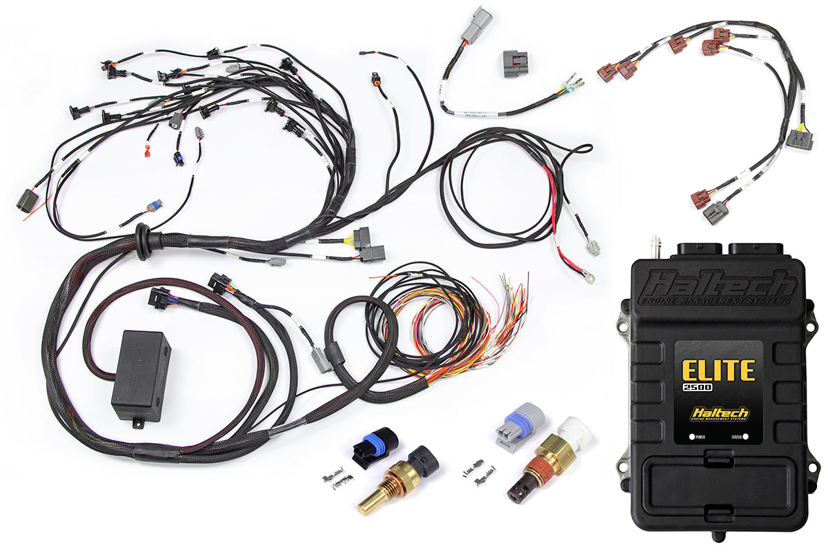 Haltech - Haltech Elite 2500 Terminated Engine Harness ECU Kit w/Early Ignition - HT-151308