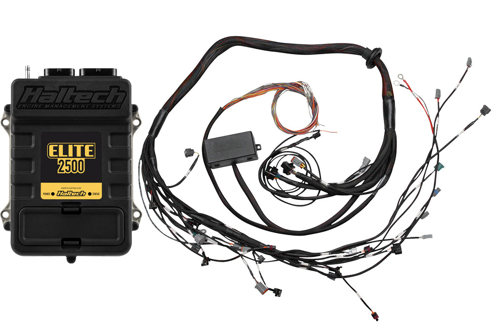 Haltech - Haltech Elite 2500 Terminated Harness ECU Kit w/EV1 Injector Connectors - HT-151355