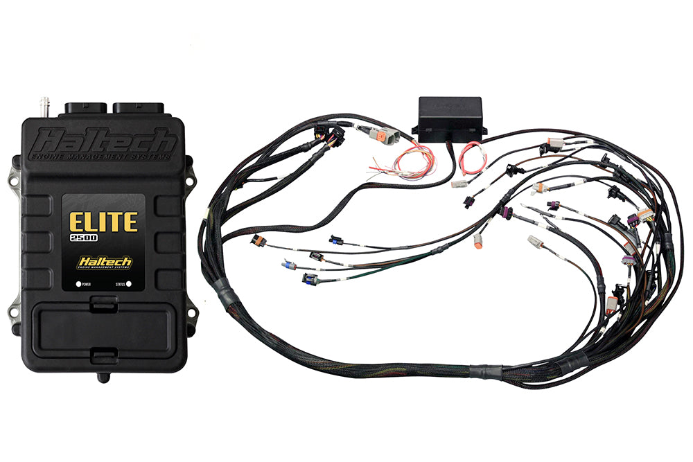 Haltech - Haltech Elite 2500 Terminated Harness ECU Kit w/EV1 Injector Connectors - HT-151360