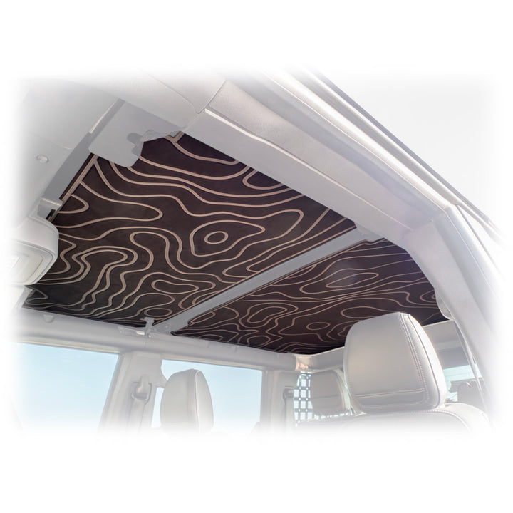 Turn Offroad 2021+ Ford Bronco Foam Headliner for TR10 Hardtop Black - HTBR-HL01 for 2021-2026 Ford Bronco - front view