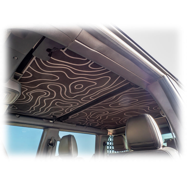 Turn Offroad 2021+ Ford Bronco Foam Headliner for TR10 Hardtop Black - HTBR-HL01 for 2021-2026 Ford Bronco - angle view