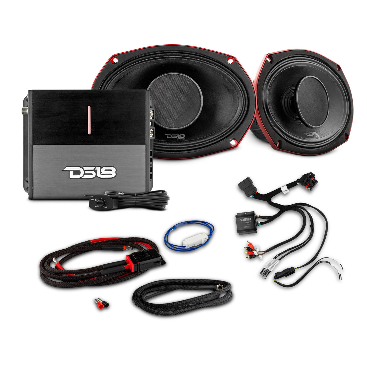 DS18 2014+ Harley-Davidson Street Glide or Road Glide Rear Upgrade Package - VS-HARLEY5 - front view
