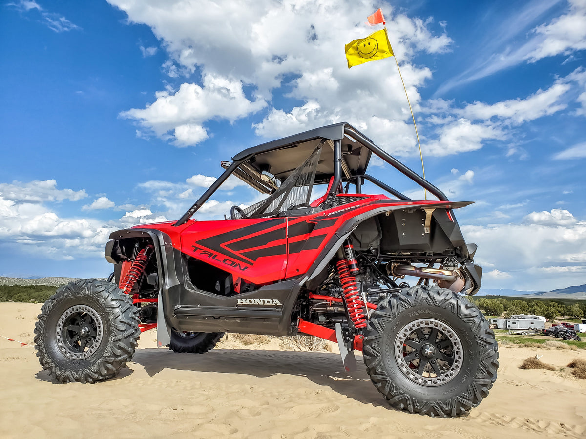 RokBlokz 2019+ Honda Talon 1000 R 1000 X featuring Mud Flaps/fender extension kit - driver side view