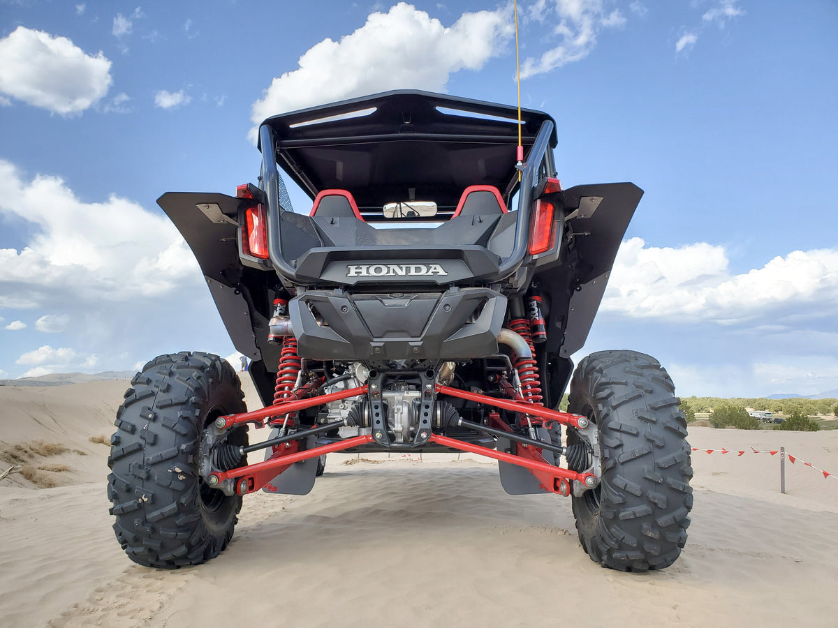 RokBlokz 2019+ Honda Talon 1000 R 1000 X featuring Mud Flaps/fender extension kit - rear view