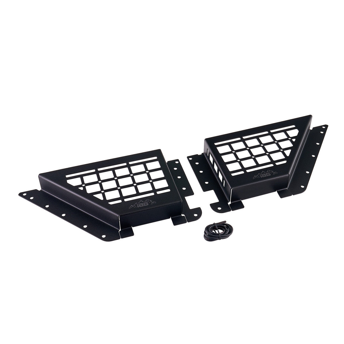 IAG Front Black Steel MOLLE Door Bin for 2021+ Ford Bronco - IAG-ACC-F1080-02