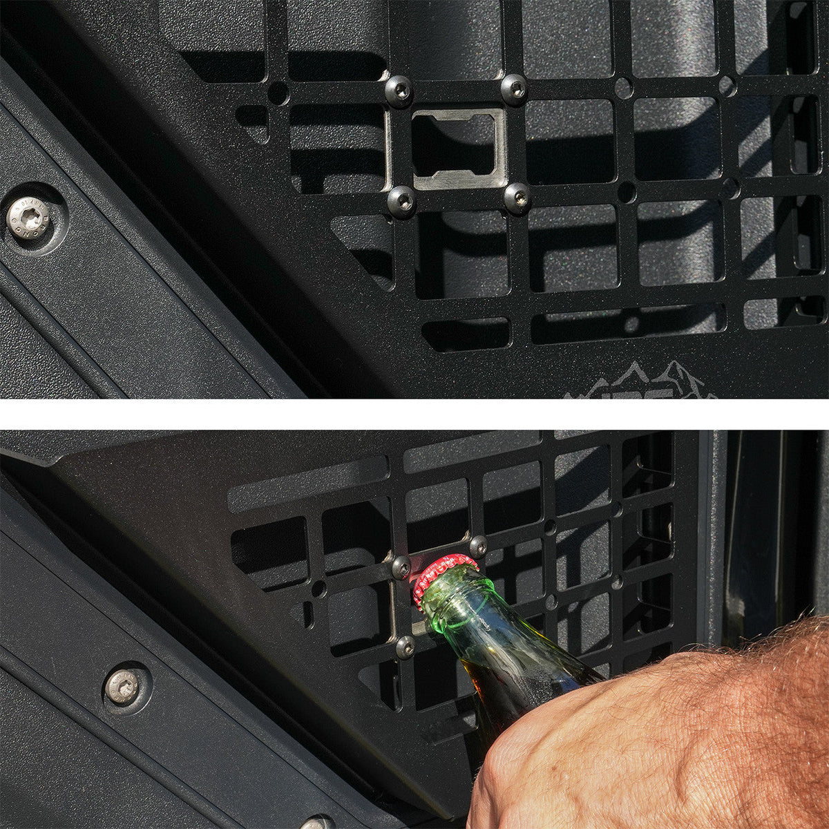 IAG Front Black Steel MOLLE Door Bin for 2021+ Ford Bronco - IAG-ACC-F1080-22