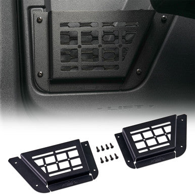 IAG Rear Black Steel MOLLE Door Bin for 2021+ Ford Bronco 4 Door - IAG-ACC-F1081-01